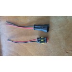 Conector auto 2 pini cu cablu de exterior (HB-202) -www.lutek.ro