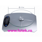 Cantar bucatarie electronic cu platou din sticla (CB-5K-ST) - www.lutek.ro