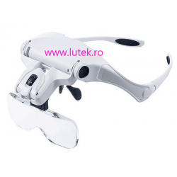 Ochelar cu lupa bioculara si  iluminre  LED