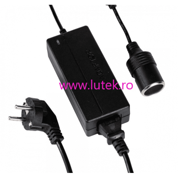 Alimentator 220V -12V-8A cu mufa bricheta auto mama (BAM-96W) - www.lutek.ro