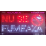 Reclama luminoasa Led "Nu se fumeaza" cu animatie (LTK-DSPNSF) - www.lutek.ro