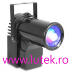 Proiector LED RGB 10w pentru globul cu oglinzI cu focalizare (10W-RGB-SPOT) - www.lutek.ro