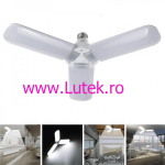 Bec led 45W E27,6000k cu 3 pale reglabile (KK-016), www.lutek.ro