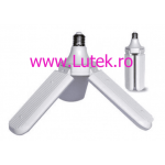 Bec led 45W E27,6000k cu 3 pale reglabile (KK-016), www.lutek.ro