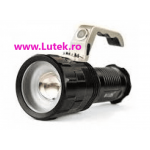 Lanterna Led 10W metalica cu Zoom si acumulatori (ZSH-T808-T6),-www.lutek.ro