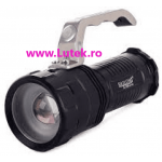 Lanterna Led 10W metalica cu Zoom si acumulatori (ZSH-T808-T6),-www.lutek.ro