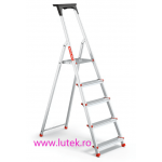 Scara din aluminiu, pliabila, cu 5 trepte sprijin propriu, inaltime fixa (SAL-5T-3M), www.lutek.ro