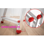 Scara din aluminiu, pliabila, cu 5 trepte sprijin propriu, inaltime fixa (SAL-5T-3M), www.lutek.ro