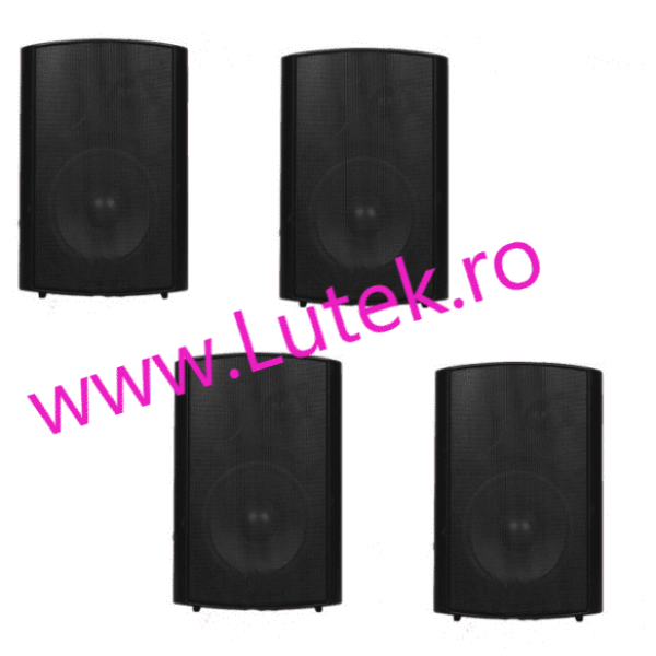 boxe wireless active pentru sonorizare ambientala kit 4boxe (PA-80W-WB4)