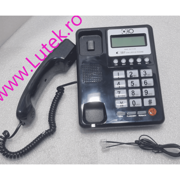 Telefon fix cu fir si taste mari transparente (OHO-5011 CID) ,www.lutek.ro
