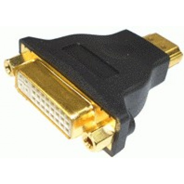 Adaptor HDMI 1xTata / 1xDVI-D Mama (LTK-ADHD) - www.lutek.ro