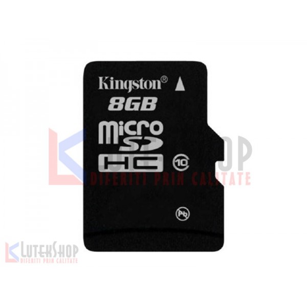 Card micro SDHC 8GB Kingston cu adaptor SD (LTK-SDC10-8GB) - www.lutek.ro