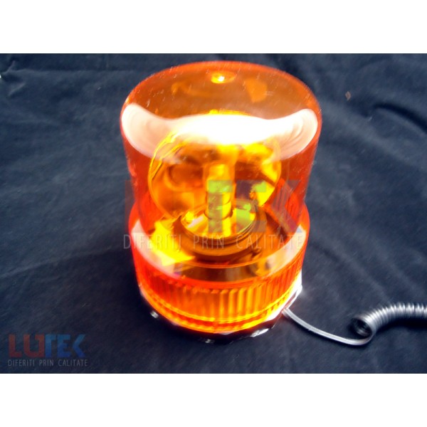 Girofar auto lumina portocalie 12V (GF1201) - www.lutek.ro
