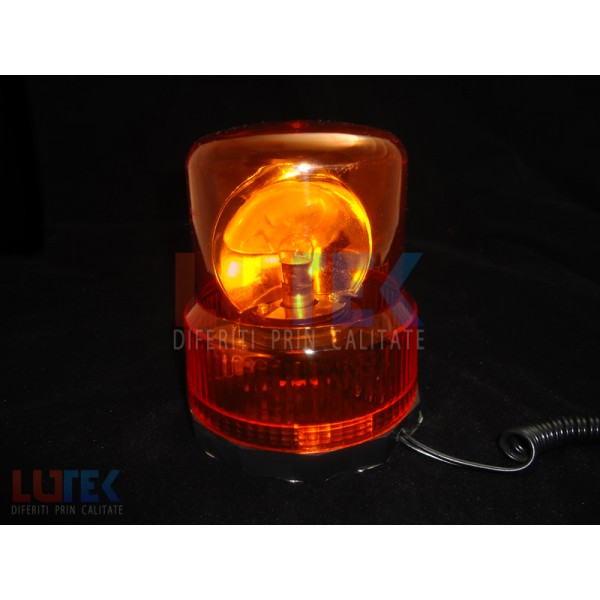 Girofar auto lumina portocalie 24V (GF2402) - www.lutek.ro
