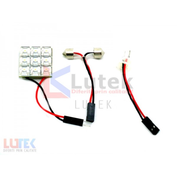 Led auto plafoniera 9 Led-uri (LTK-PLF09) - www.lutek.ro