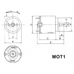 Motor curent continuu 0,03 A 12V (MOT12V-003A) - www.lutek.ro